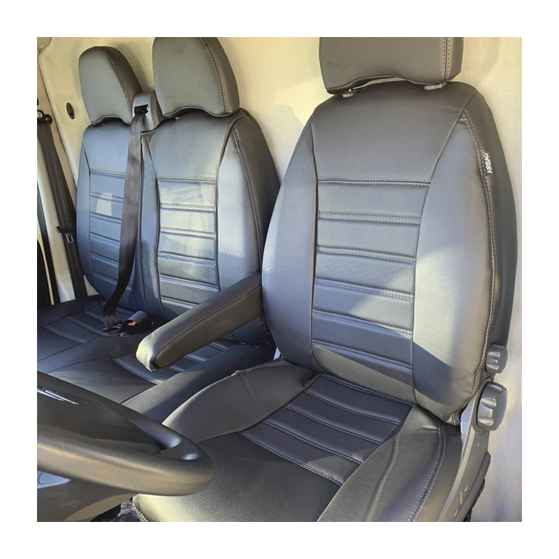AUTONET Breathable Fabric Seat Covers For Citroen Jumper/Jumpy – 2+1 Front, Gray/Black