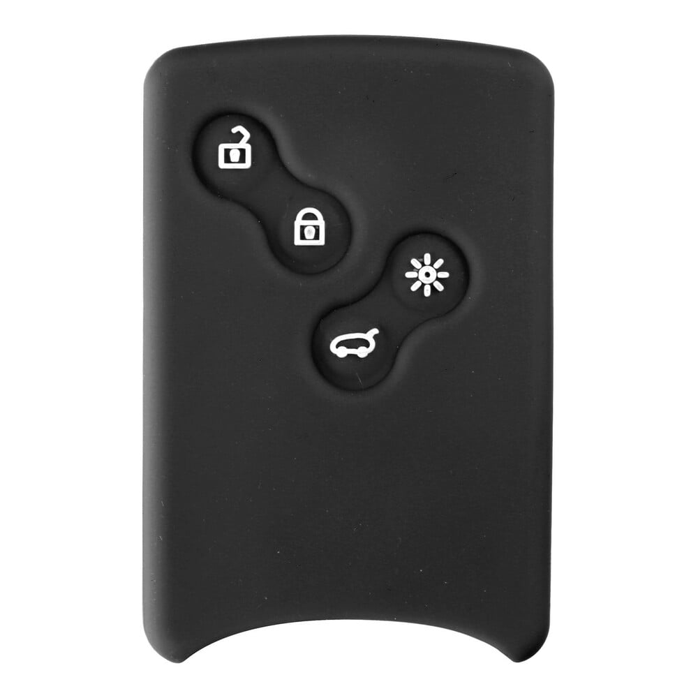 Coque De Clé Voiture Renault Clio/Kangoo - Remplacement En Plastique, 2 Boutons, Couleur Noire - 2