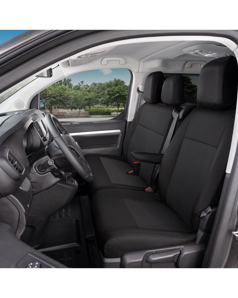 Housse De Siège Auto Universelle Pour Opel Vivaro – Protection 3 Couches, Compatible Airbag, Facile à Installer