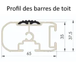 Porte échelle à déploiement arrière pour Peugeot Boxer